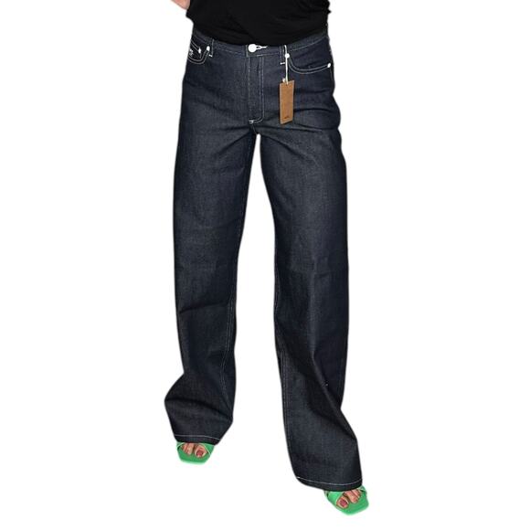 A.P.C. Dark Blue Flare & Wide Leg Jeans - Picture 11 of 13